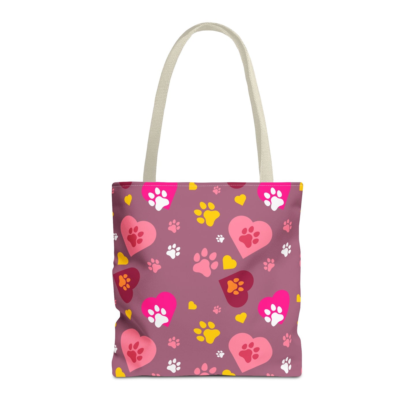 ¡Demuestra tu amor por tus peludos amigos con este clásico bolso de mano con estampado de patas! 🐾