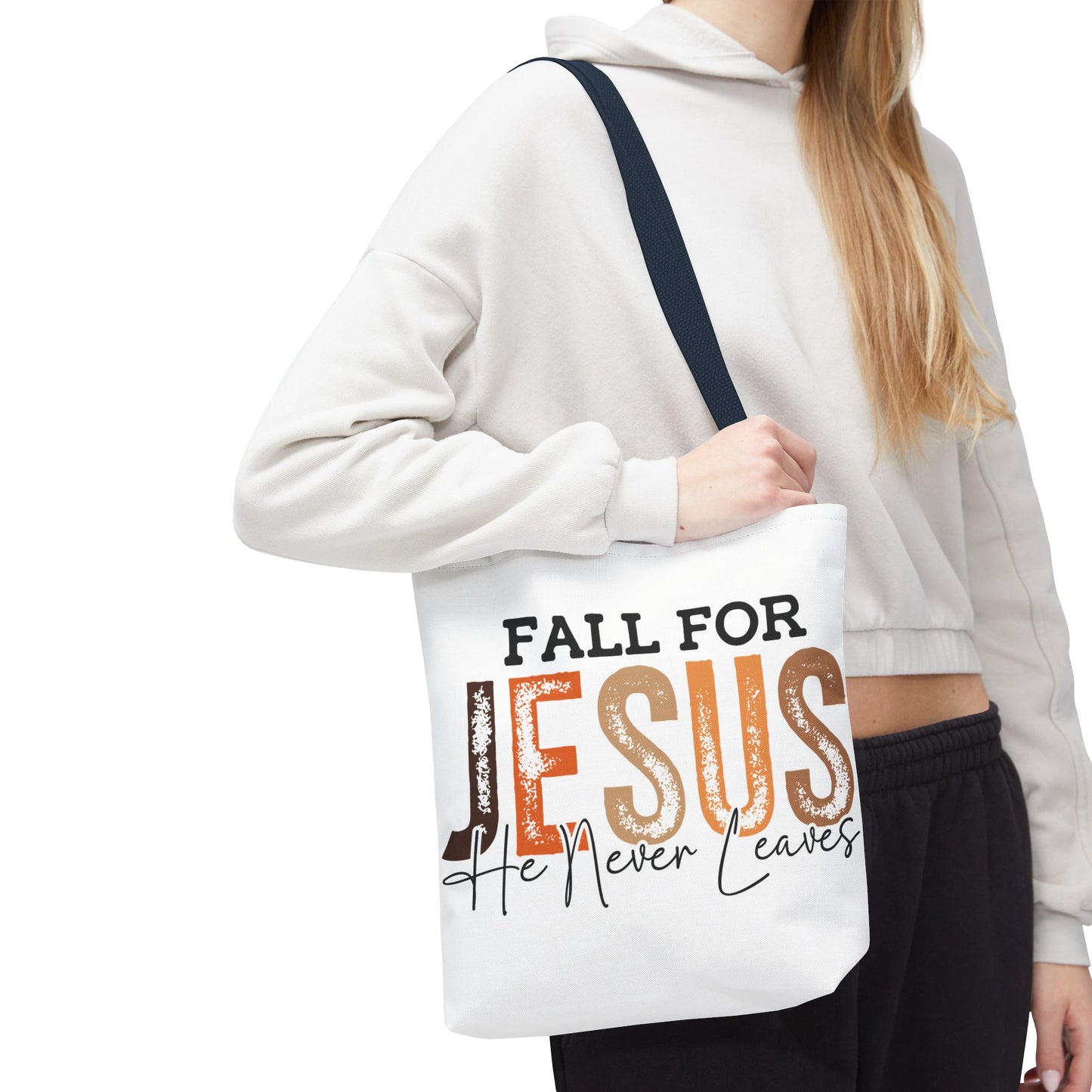 🙏 Fall for Jesus Tote Bag – Faith, Style & Autumn Charm 🍂👜