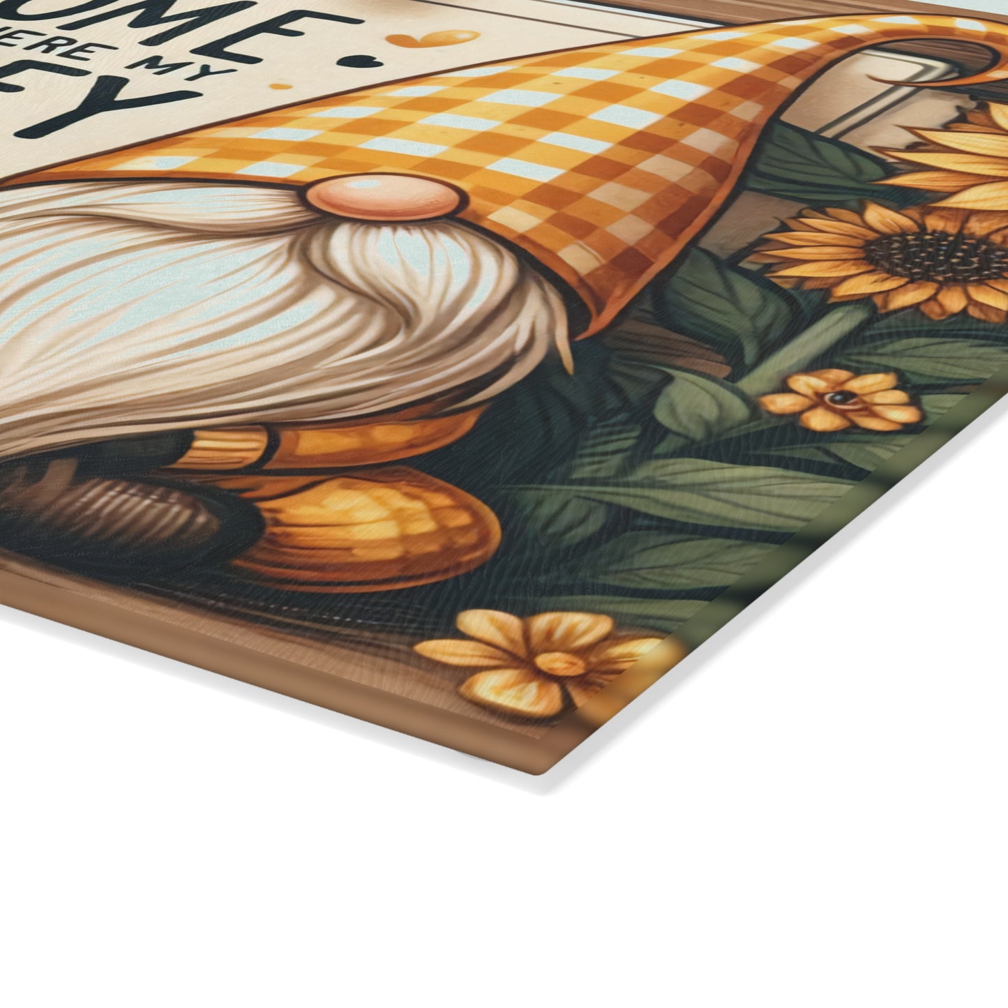 Tabla de cortar "El hogar es donde está mi amor": un dulce encanto campestre para tu cocina