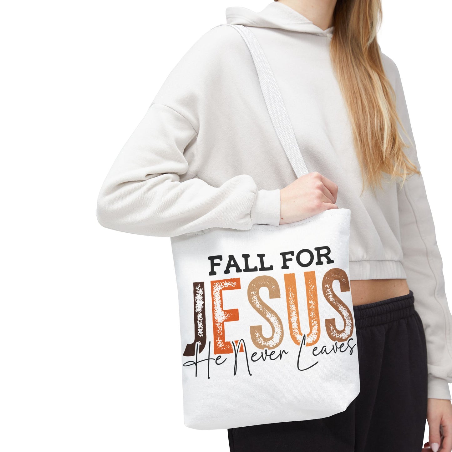 🙏 Fall for Jesus Tote Bag – Faith, Style & Autumn Charm 🍂👜
