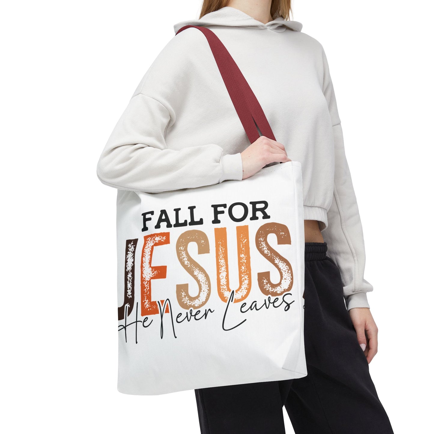 🙏 Fall for Jesus Tote Bag – Faith, Style & Autumn Charm 🍂👜