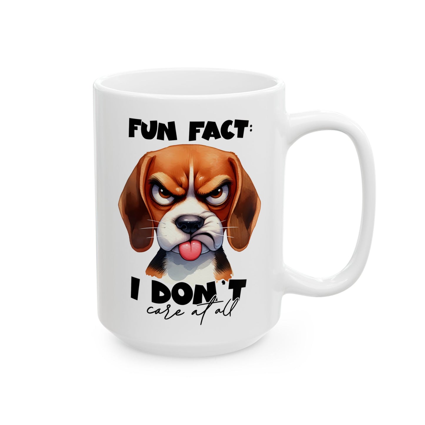 Dato curioso: No me importa nada – Taza atrevida para amantes sarcásticos de los animales