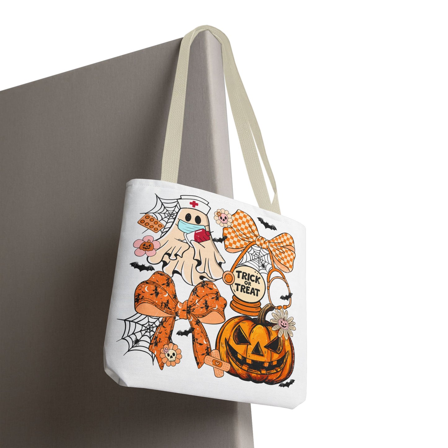 ๐ฉบ Nurse Ghost Tote Bag โ Spooky Season Meets Healthcare Heroes ๐ป๐