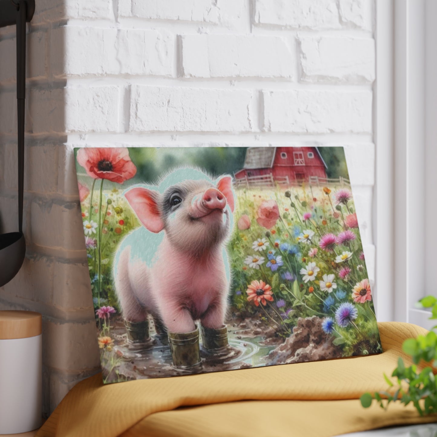 🐷 Farm Piglet Cutting Board – Country Charm for Your Kitchen 🐷
