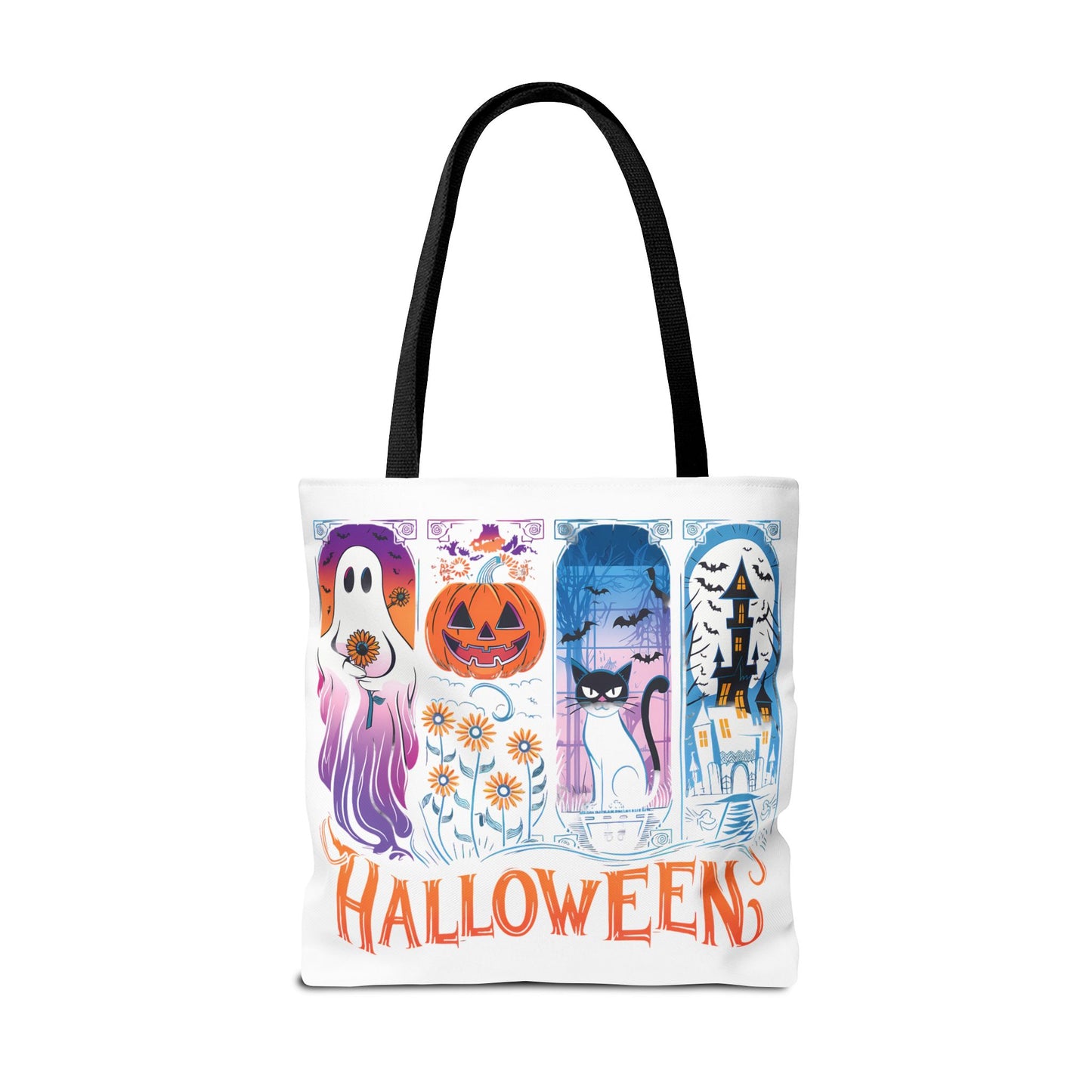 🎃 Haunted Halloween Tote Bag – Spooky Style with Autumn Vibes 👻