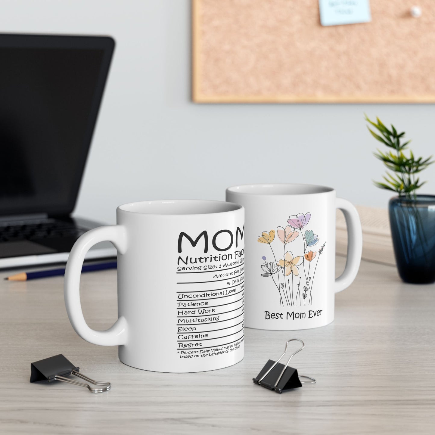 Taza de café con la mejor mamá del mundo, regalo del día de la madre, taza de agradecimiento a la mamá, linda taza de cerámica para mamá, regalo para ella, taza de vida de mamá, regalo considerado para mamá.