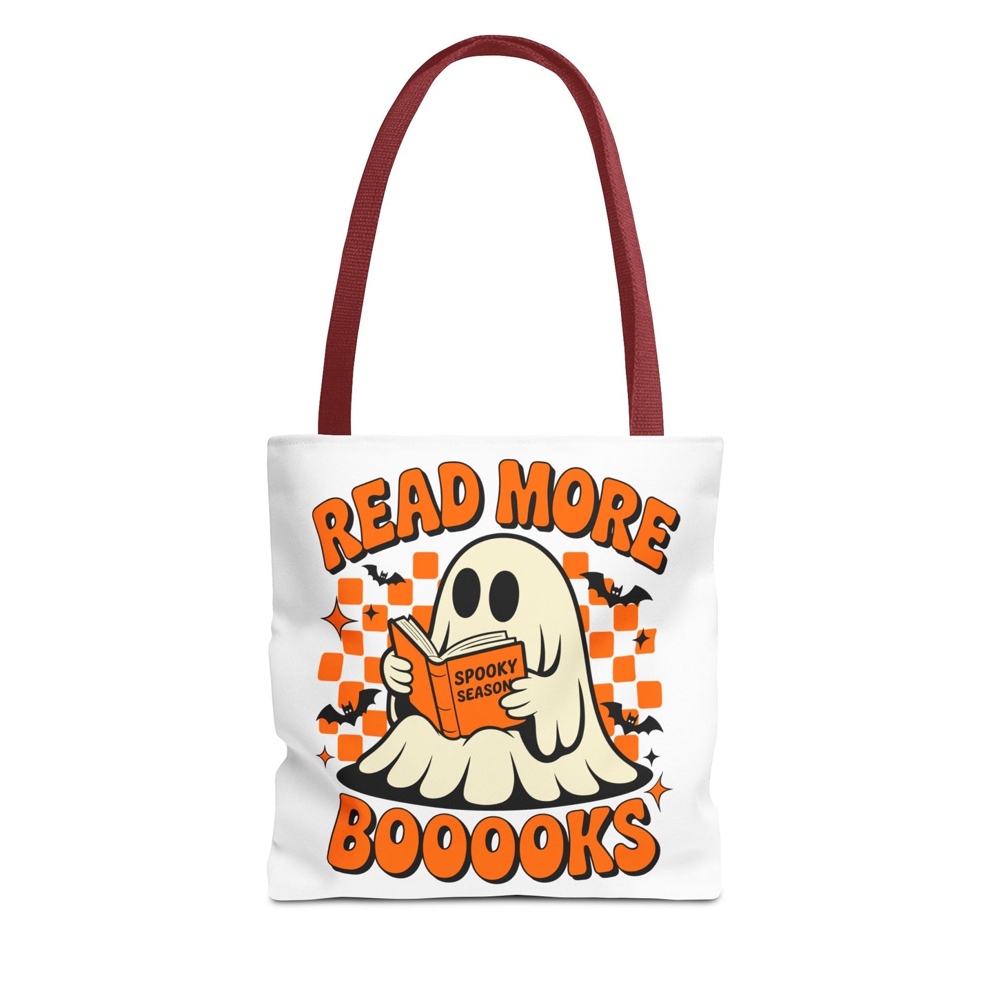 ๐ Read More Booooks Halloween Tote Bag โ Spooky Reads in Style ๐ป๐