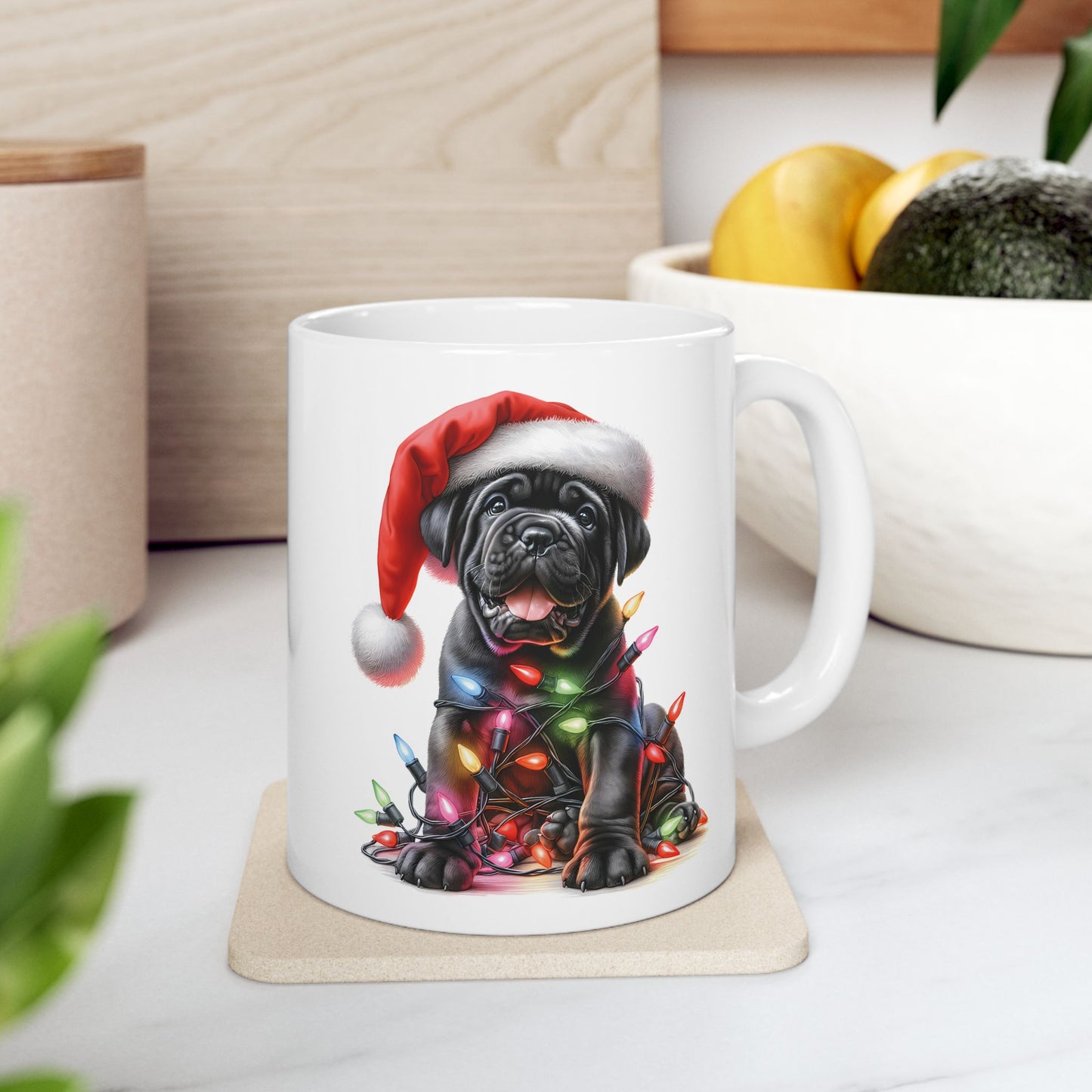 🎄 Cane Corso Christmas Mug – Big Pup, Big Holiday Spirit 🎅