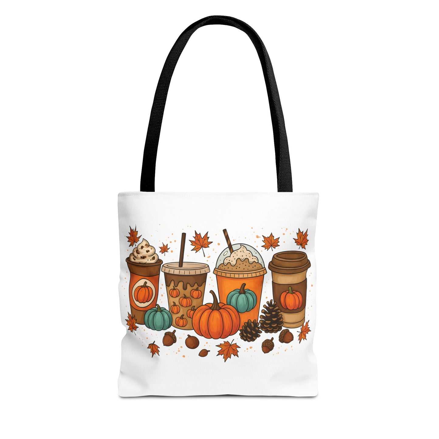 🎃 Pumpkin Spice Vibes Tote Bag – Sippin’ Cozy Fall in Style ☕🍂