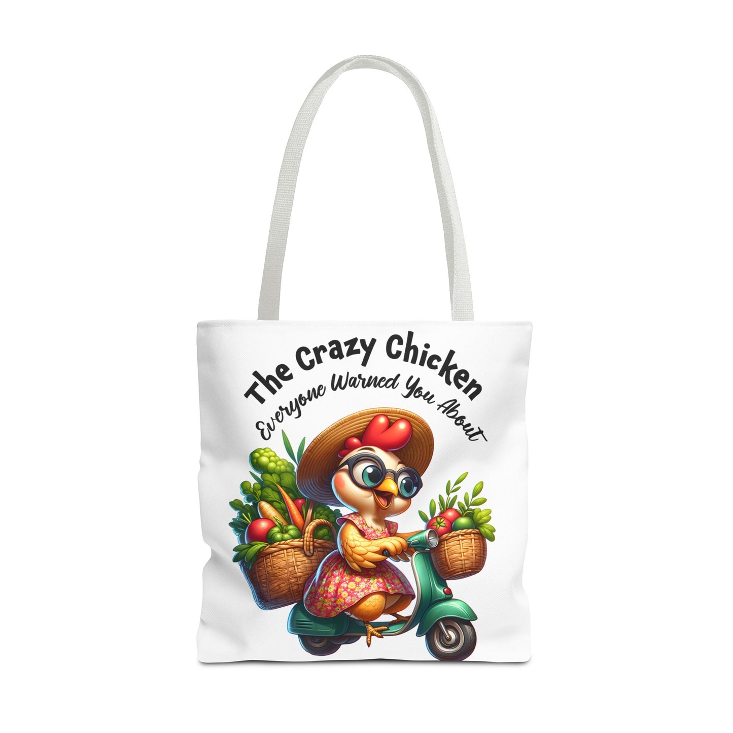 Bolsa de compras divertida con diseño de pollo: un encantador diseño de granja fresca 🐔