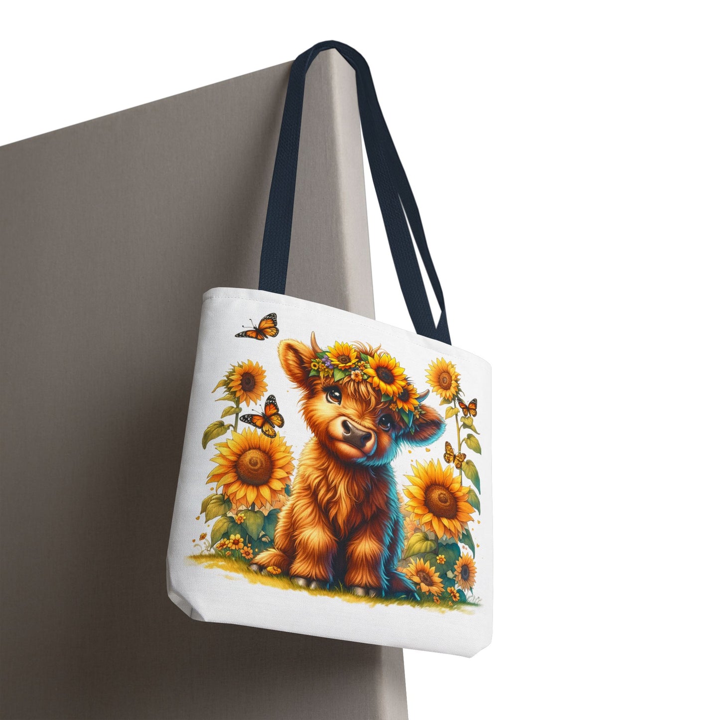 Bolsa de mano de vaca de las Tierras Altas: estética rústica de granja, bolsa de compras reutilizable con un toque rústico y chic, regalo inspirado en la naturaleza para amantes de los animales.