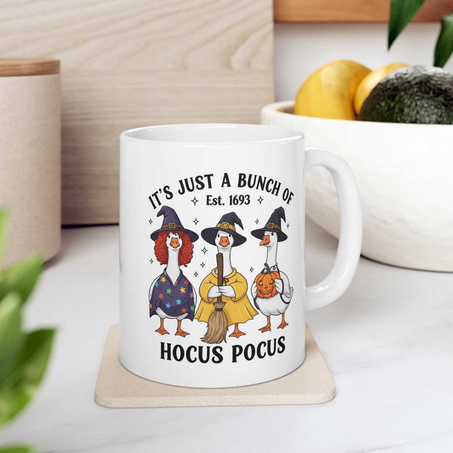 🧙♀️🦆 Hocus Pocus Goose Mug – Halloween Quackery & Magic in Every Sip 🎃☕