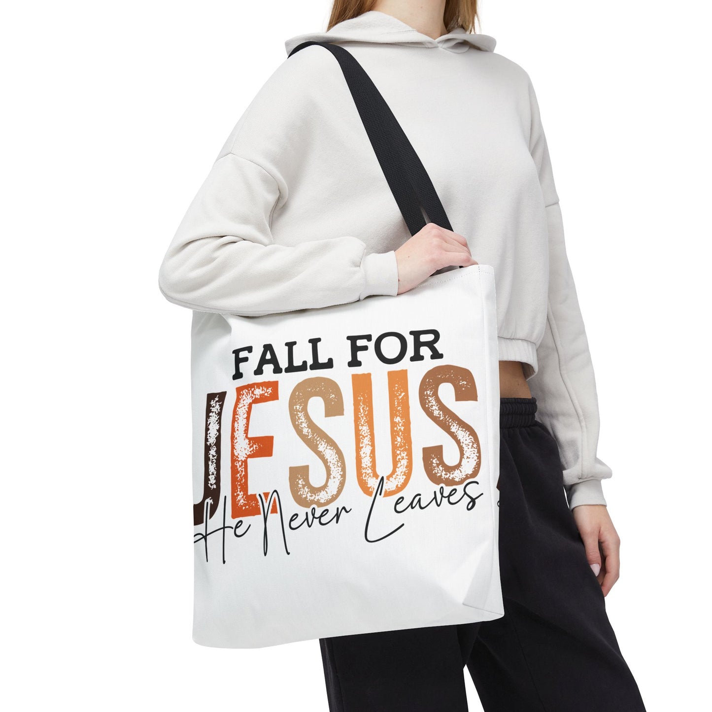 🙏 Fall for Jesus Tote Bag – Faith, Style & Autumn Charm 🍂👜