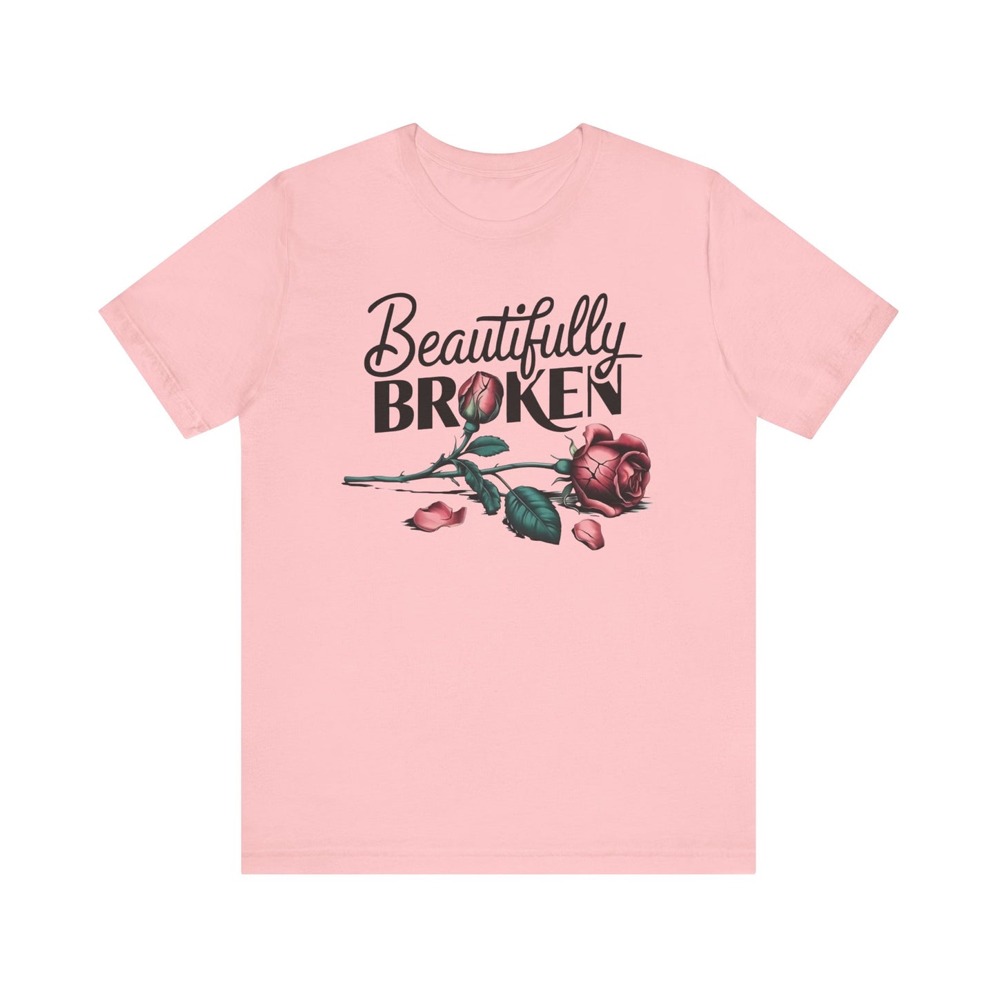 Camiseta Rosa “Beautifully Broken”: una camiseta empoderante con una elegancia suave