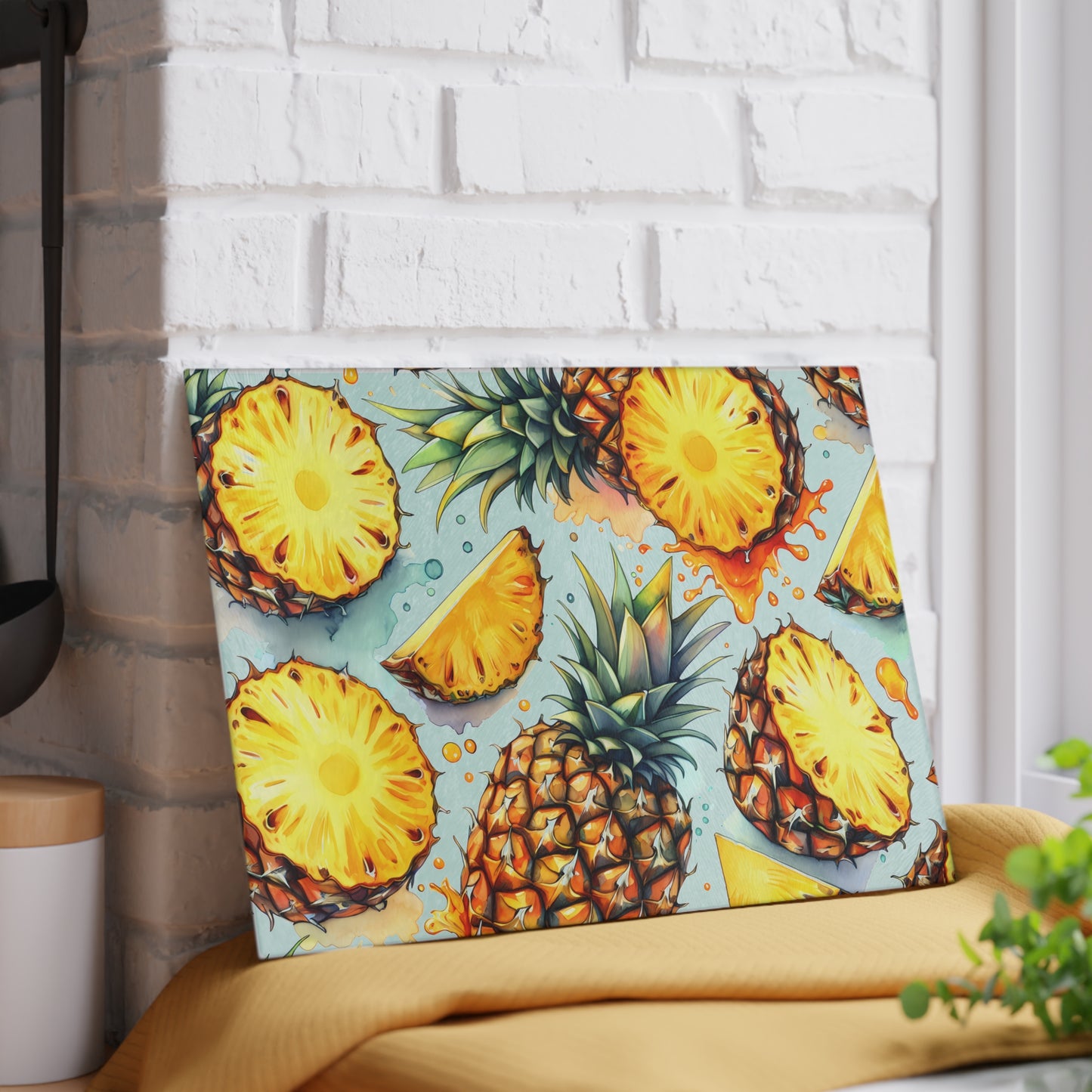Tabla de cortar con diseño de piña: un toque isleño y jugoso para tu cocina