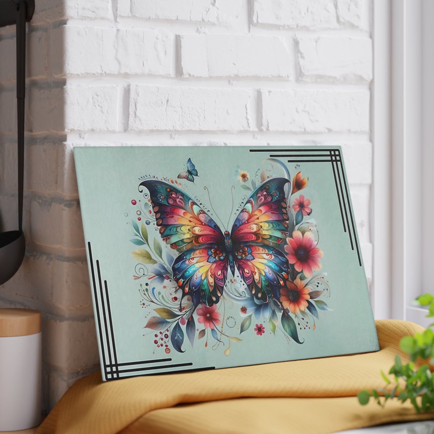 Tabla de cortar personalizada, regalo de boda, regalo de cumpleaños para mujer, nueva decoración para el hogar, tabla de cortar personalizada, diseño personalizado, mariposa, regalo personalizado para ella