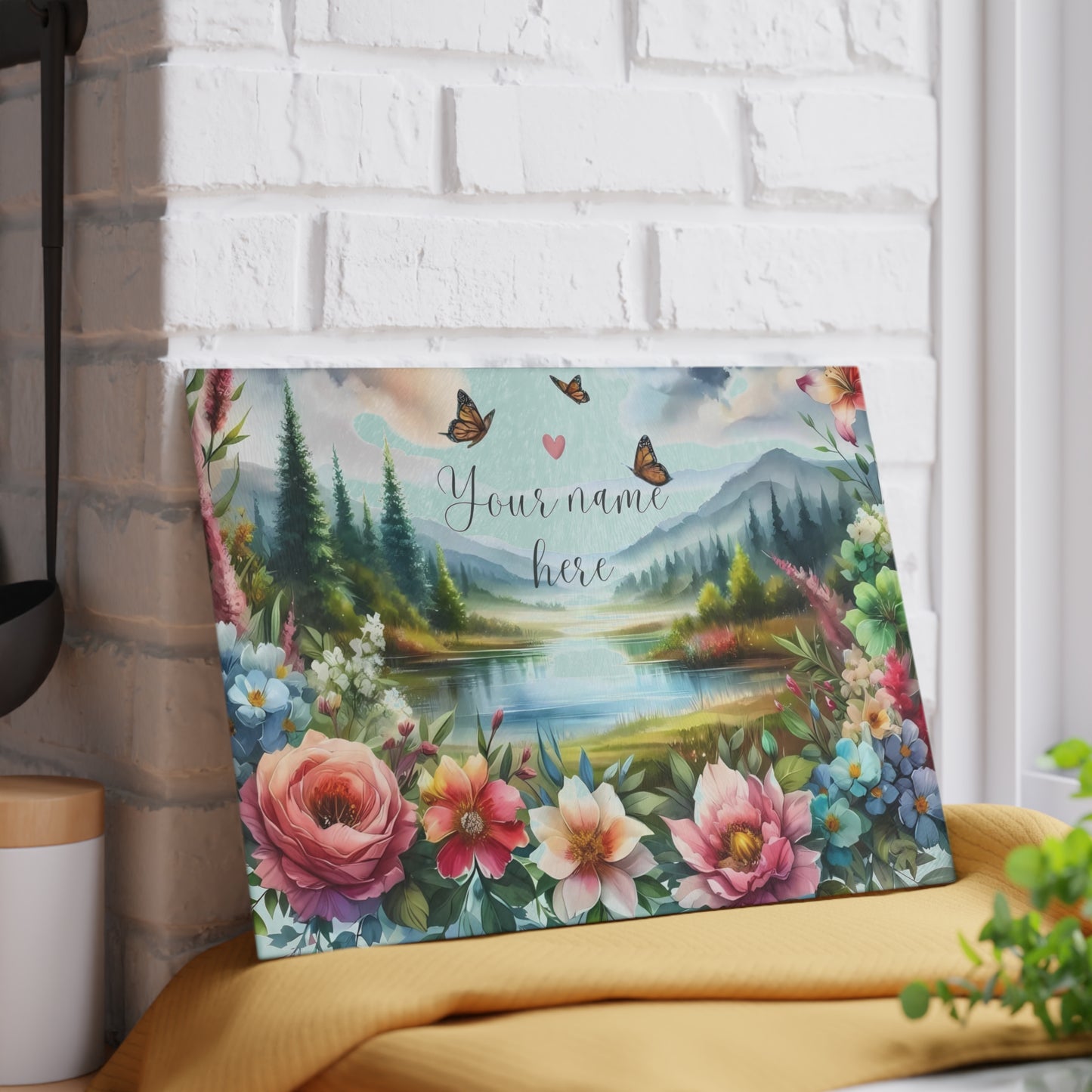 Tabla de cortar personalizada, tabla de charcutería, tabla de cortar única, tabla de cortar de vidrio templado, regalo de inauguración de la casa, tabla de cortar personalizada