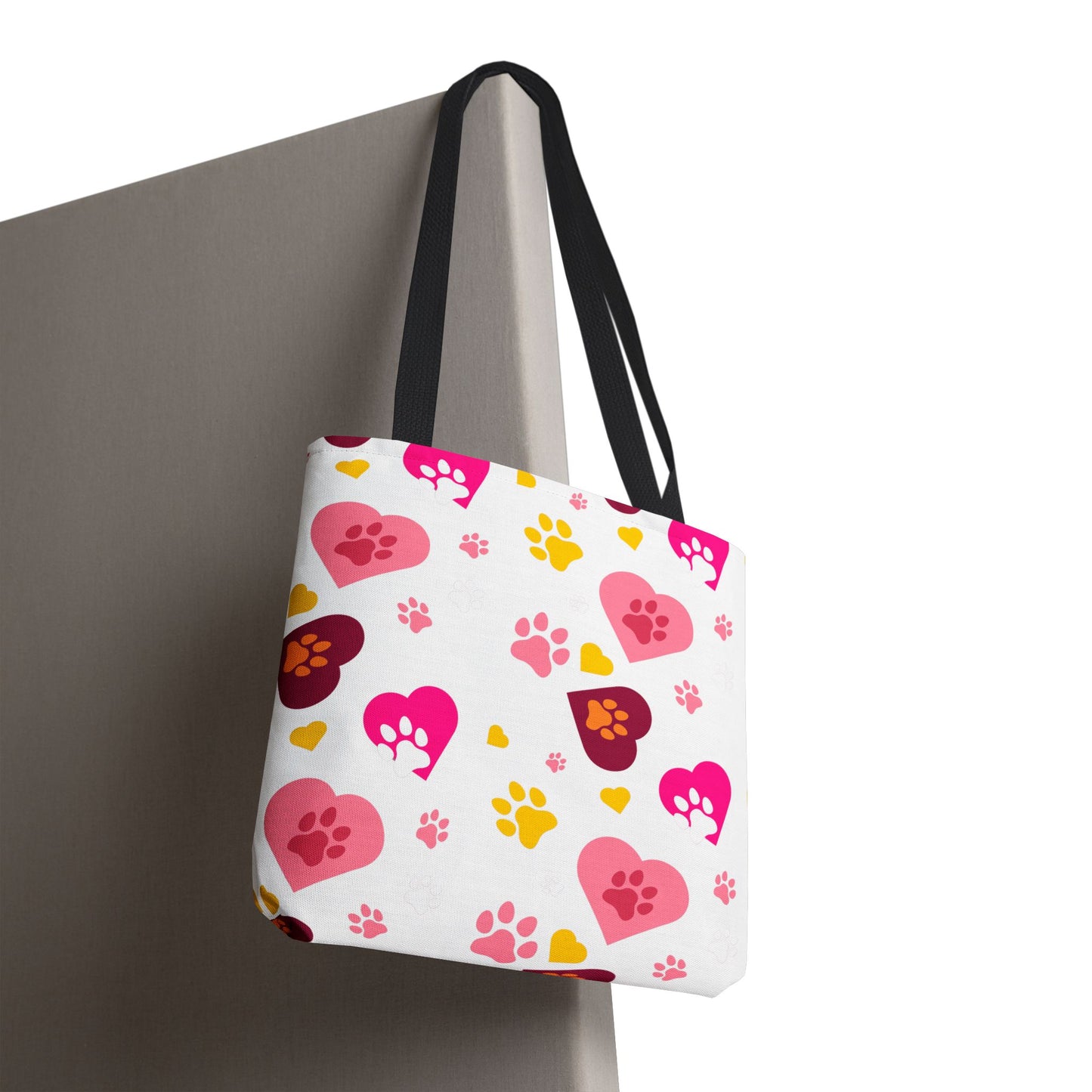 Bolsa de mano con estampado de patas y corazón | Pet Lover Everyday Carry-All