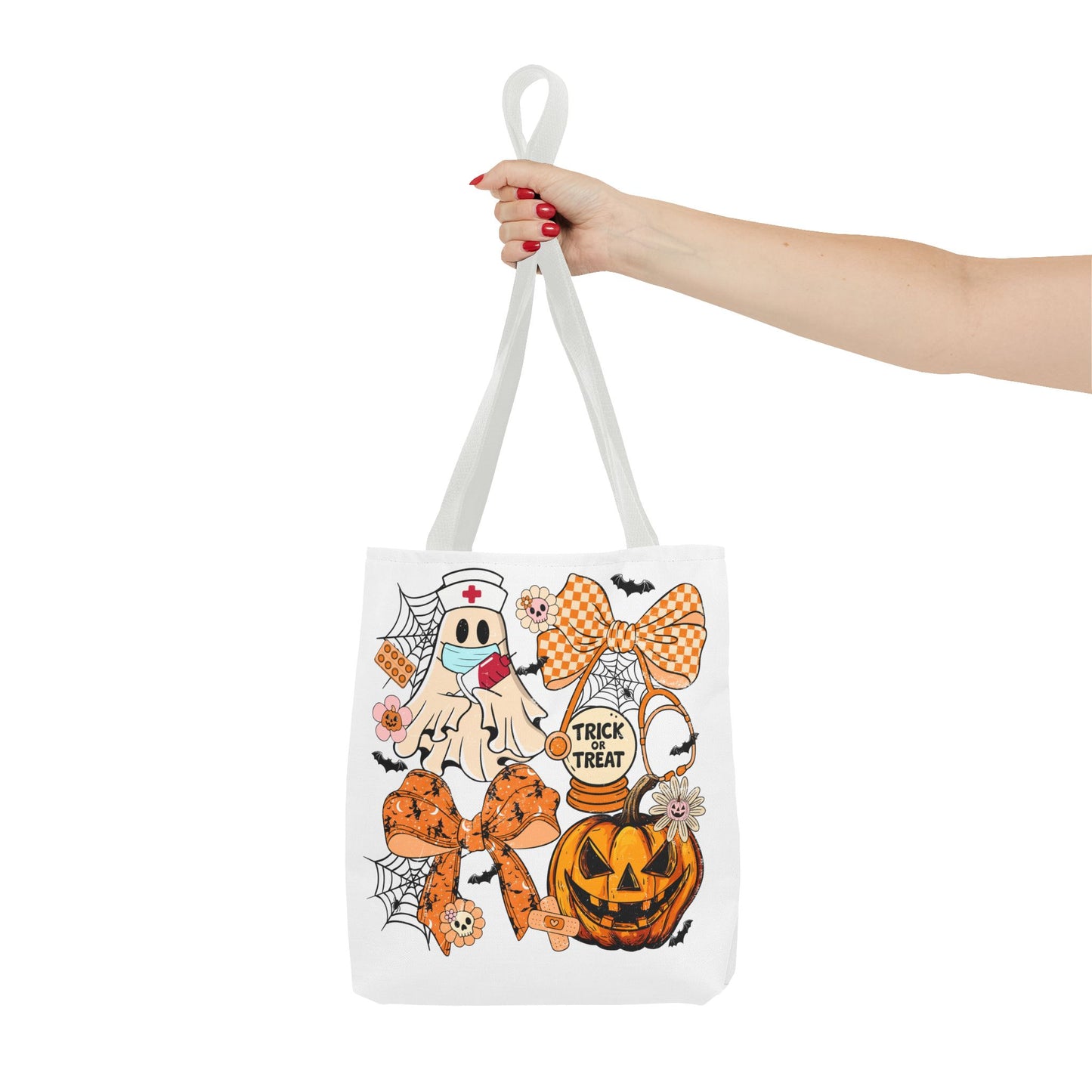 ๐ฉบ Nurse Ghost Tote Bag โ Spooky Season Meets Healthcare Heroes ๐ป๐