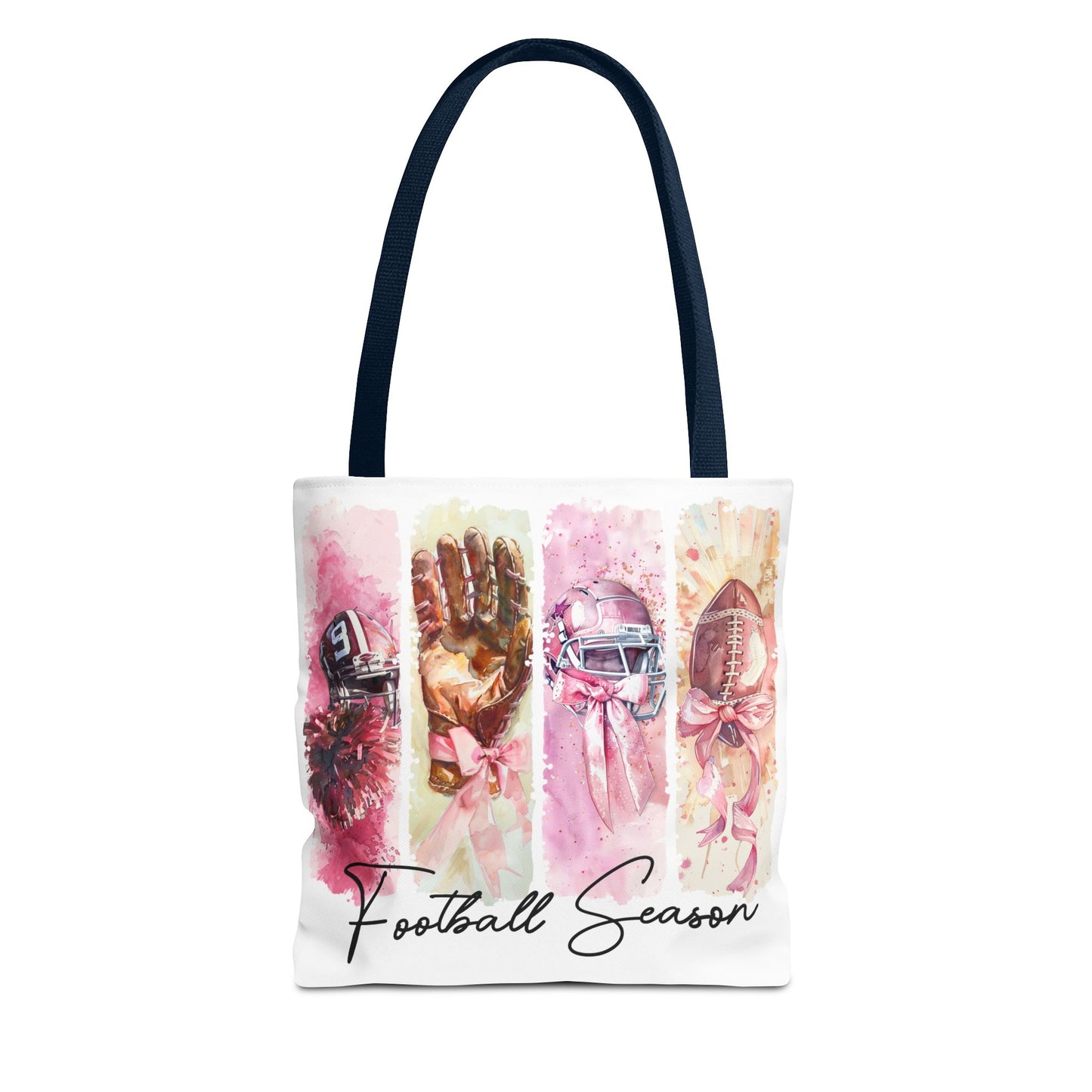 🏈 Game Day Pink Awareness Tote Bag – Sporty Style with a Purpose 🎀👜