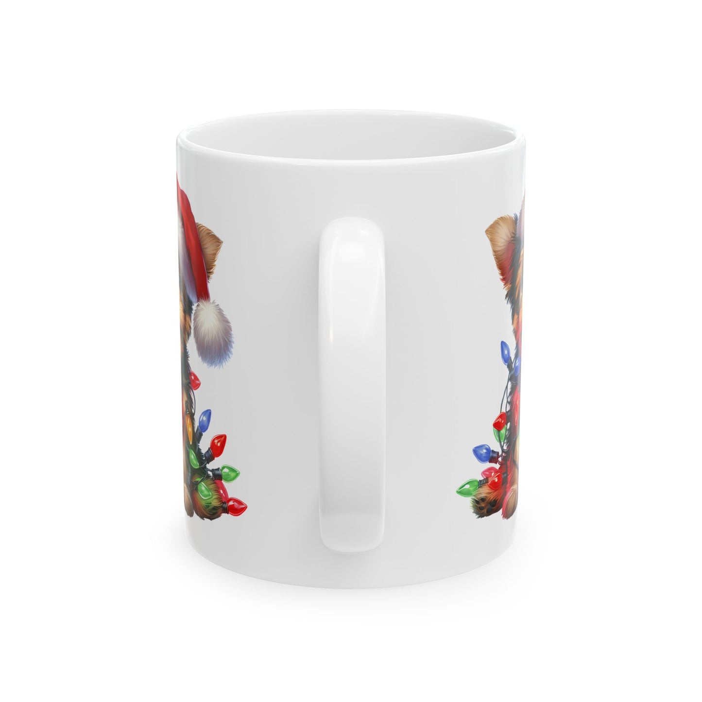🎄 Yorkshire Terrier Christmas Mug – Holiday Cheer Wrapped in Puppy Cuteness 🎅