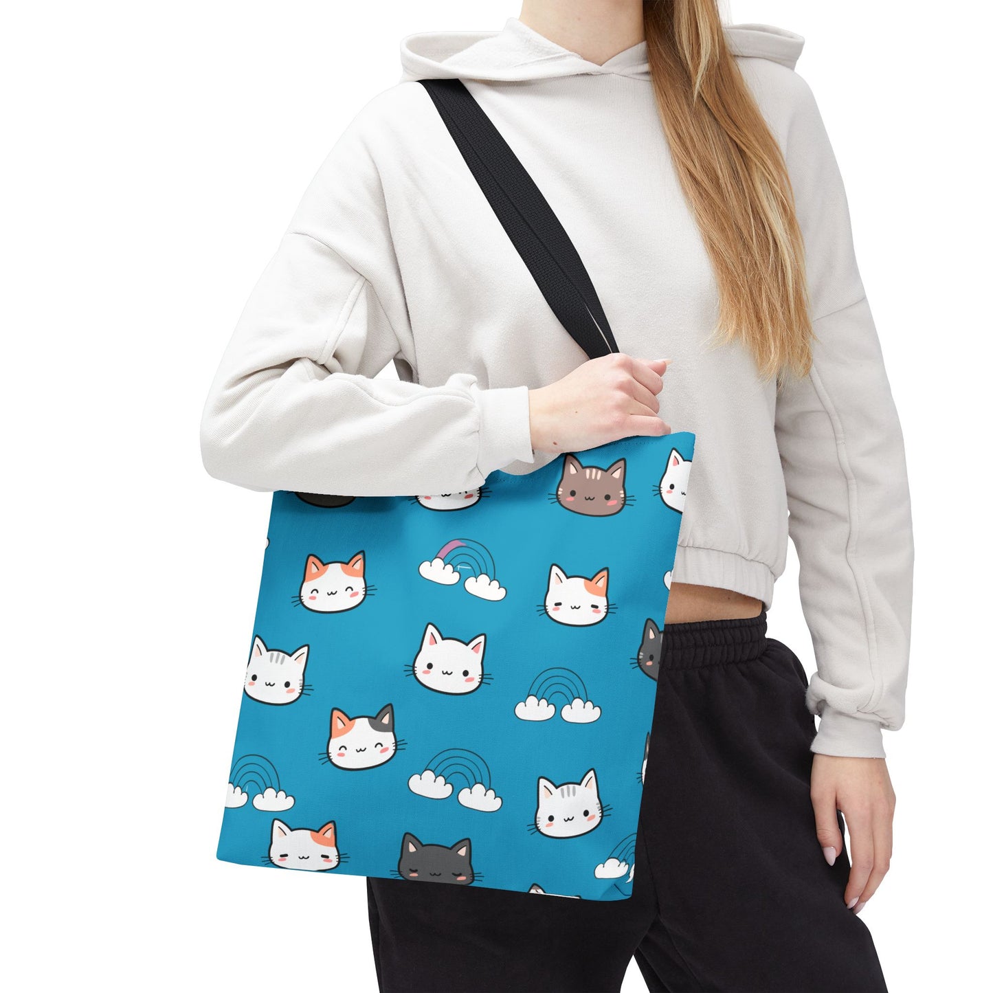 Bolsa de mano para gatos, regalo para amantes de los gatos, bolsa reutilizable, bolsa para mamá gata, ecológica, bolsa con estampado animal, diseño de gatito lindo, amante de las mascotas