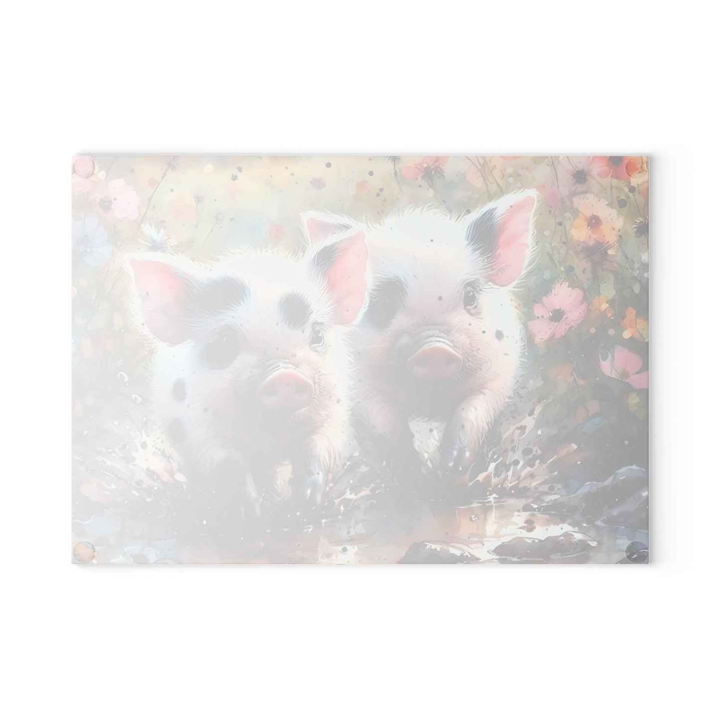 🐷🌼 Spotted Piglets Cutting Board – Playful Farmhouse Charm for Your Kitchen 🌼🐷