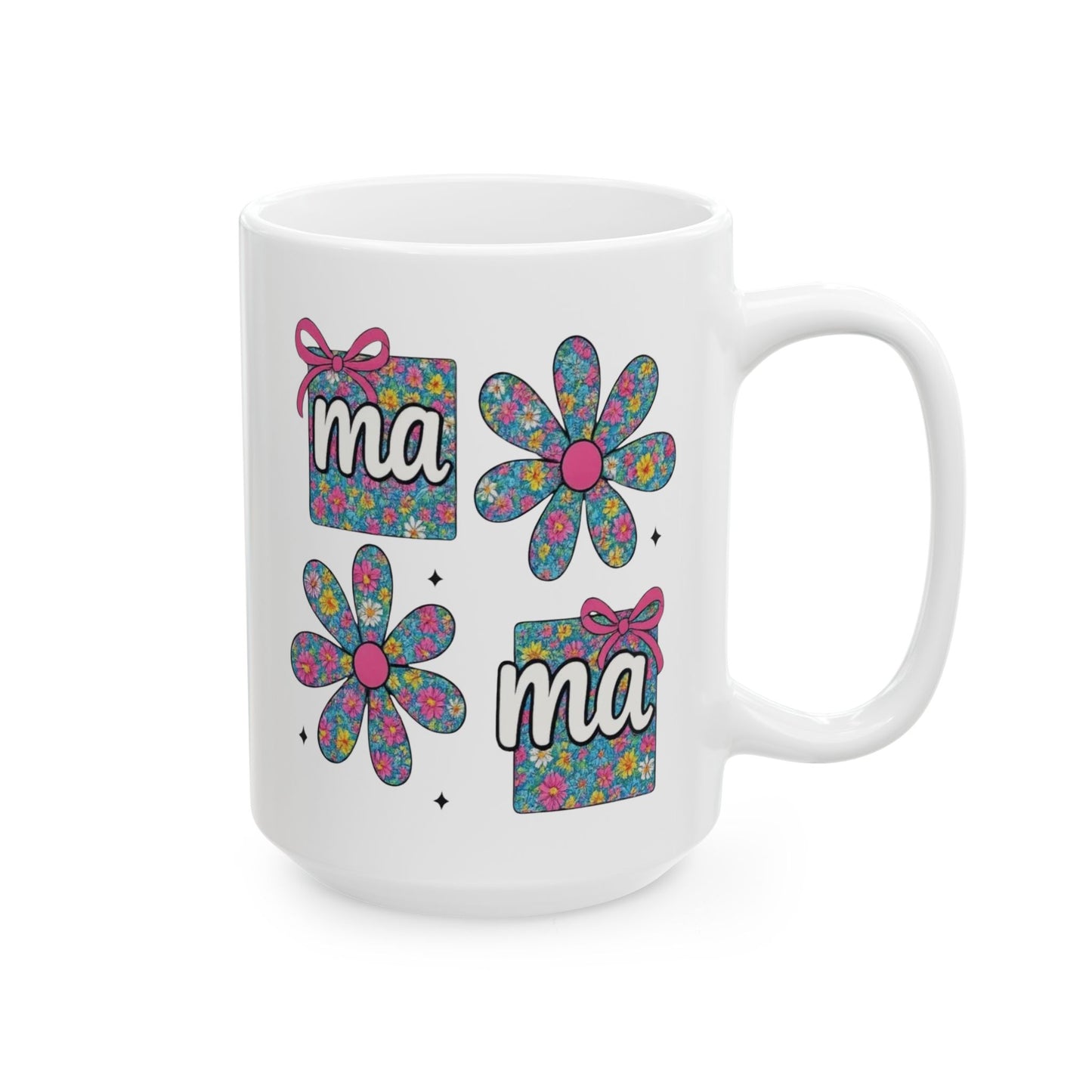 Taza con diseño floral para mamá: celebra a la hermosa mamá en tu vida