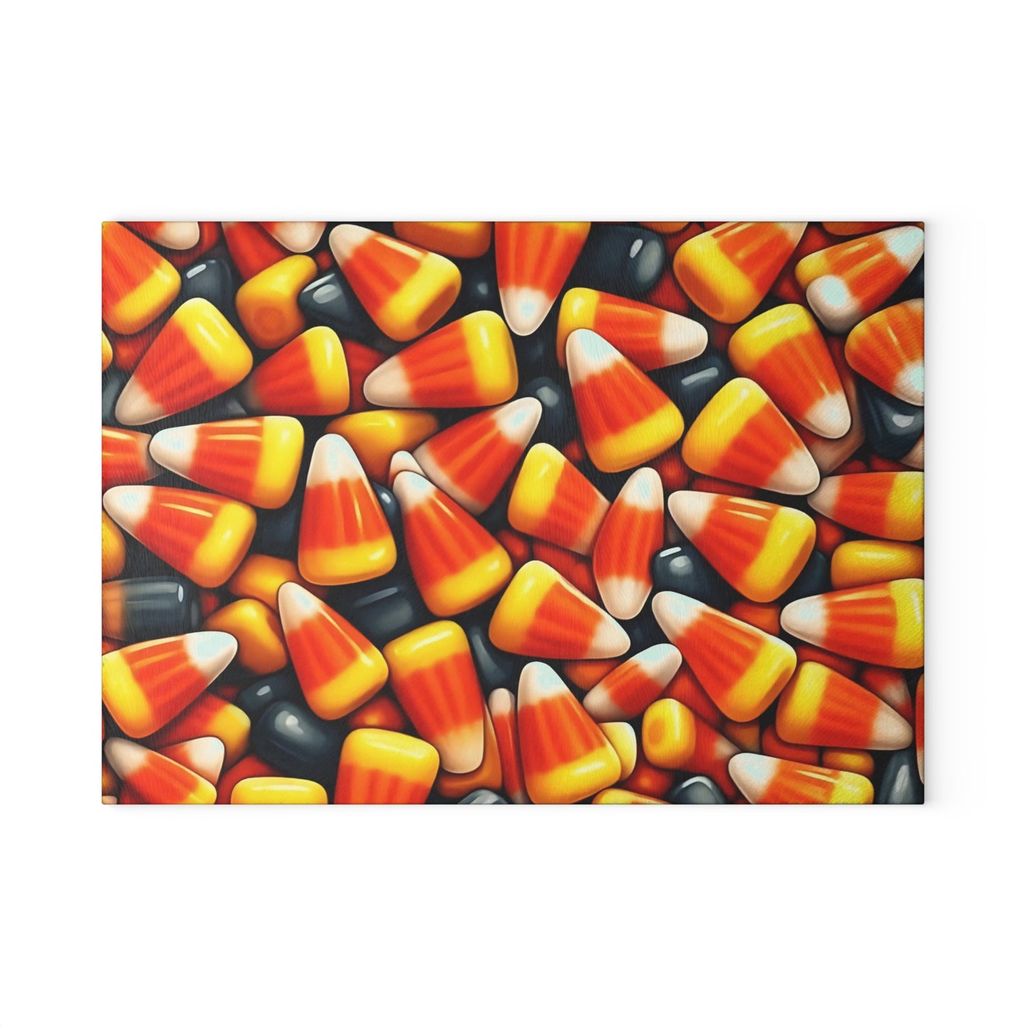 🎃🍬 Candy Corn Chaos Cutting Board – Sweet Halloween Fun for Your Kitchen 🕸️👻