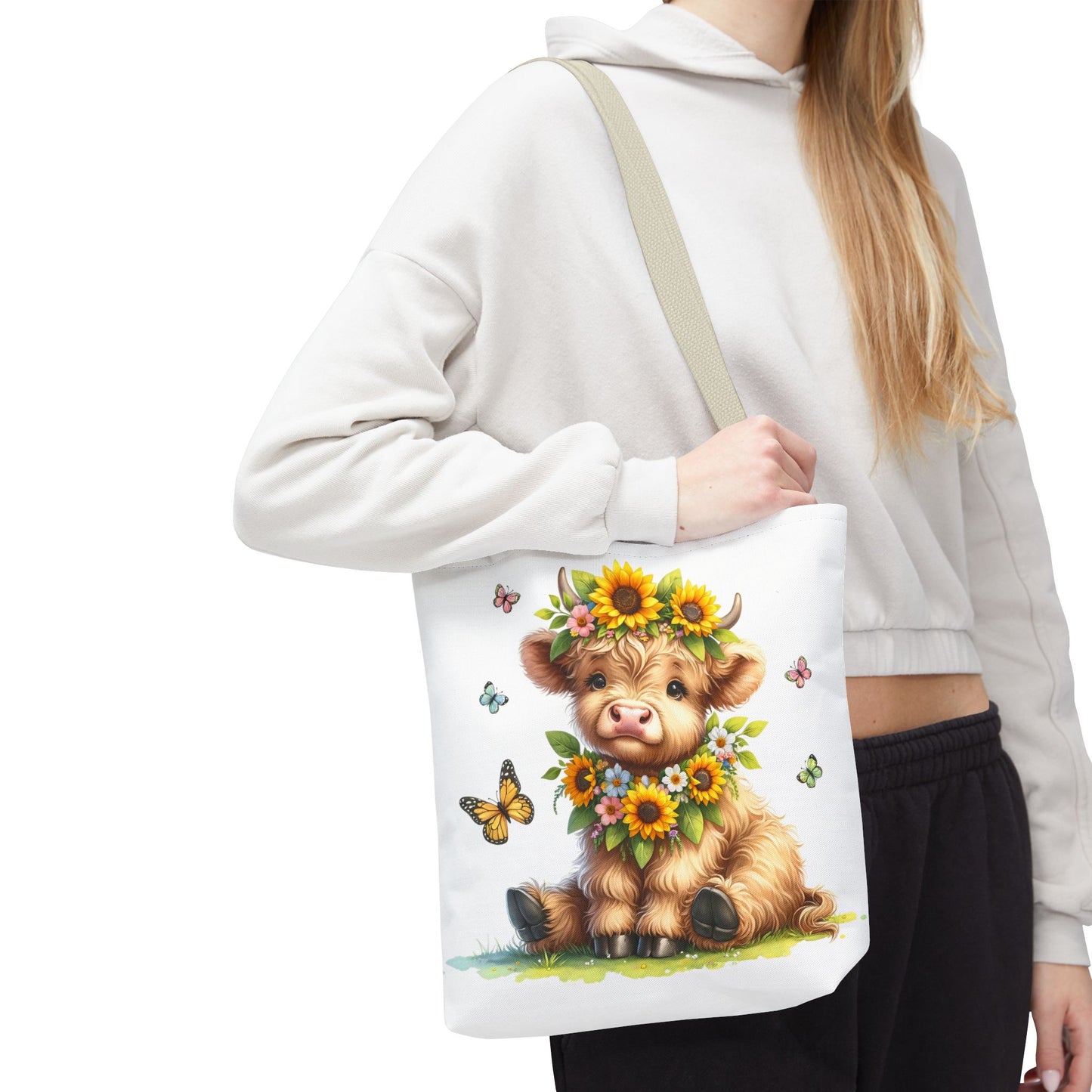 Bolsa de mano de vaca de las Tierras Altas, diseño de vaca bonito y elegante para amantes de los animales, perfecta para ir de compras, uso diario, regalo para entusiastas de las vacas y granjeros.