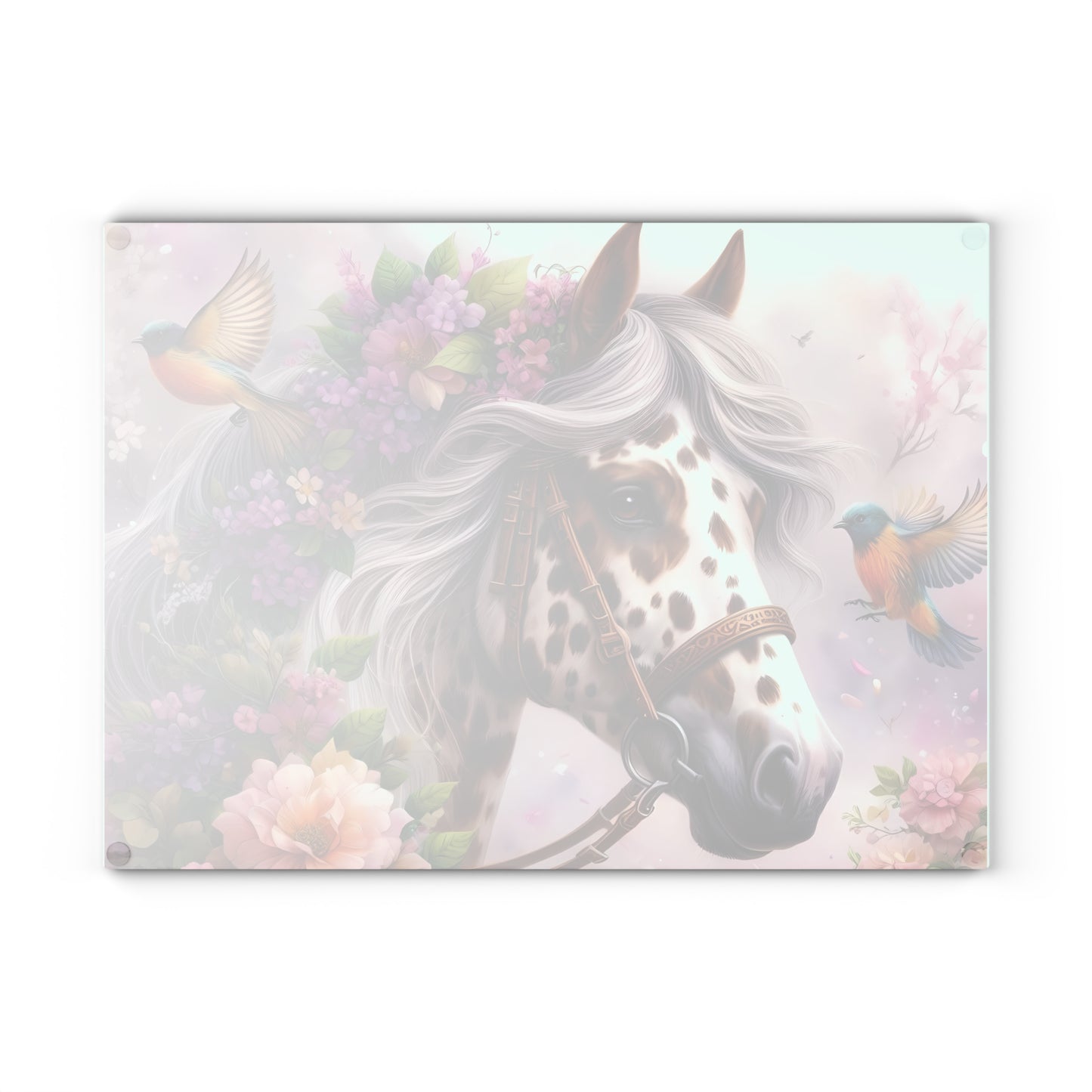 Appaloosas Horse cutting board Tempered Glass Cutting Board Charcuterie Board Chopping Board Housewarming Gift Custom cutting board