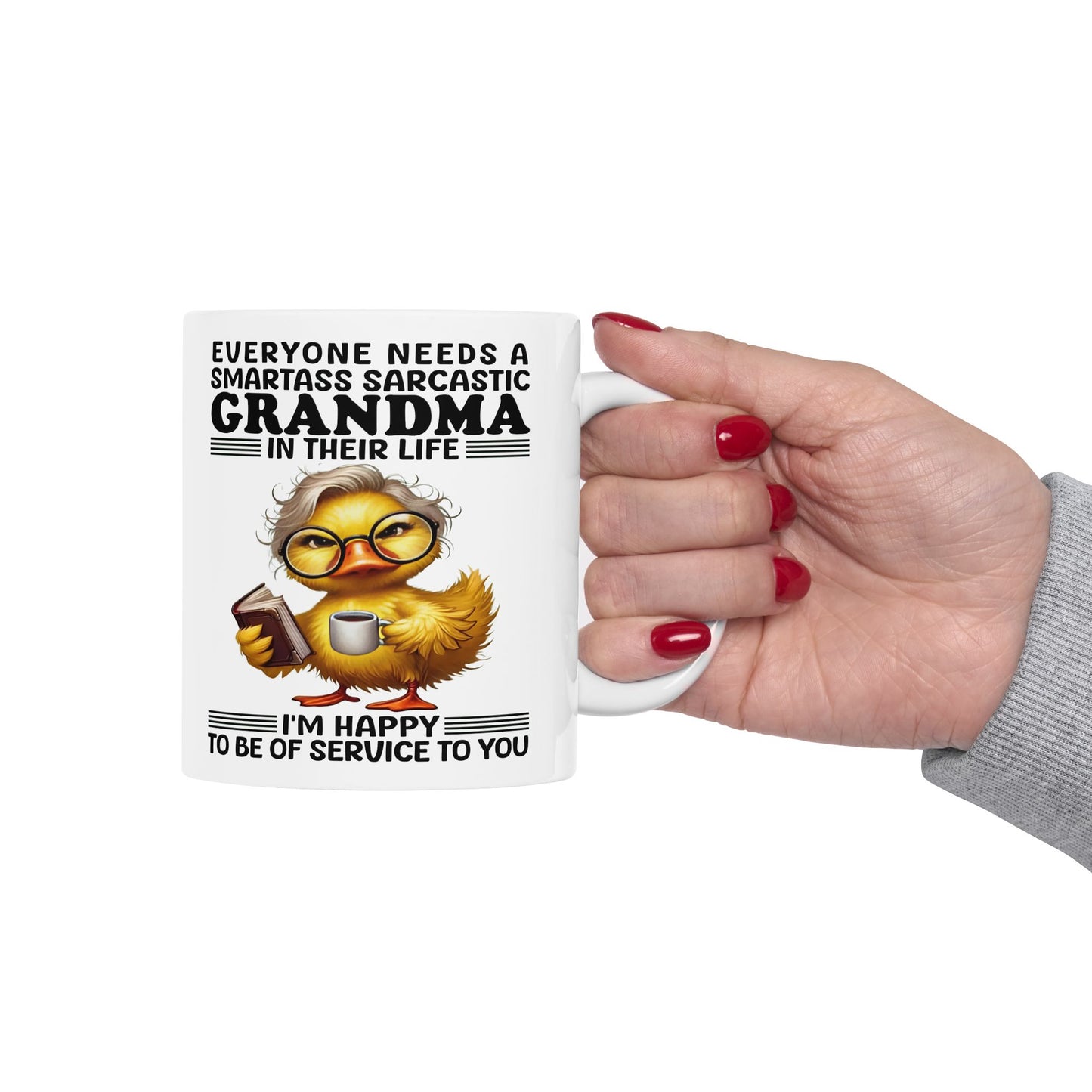 Taza "Abuela Sarcástica y Listilla": Atrevida, Divertida y Orgullosamente Descarada