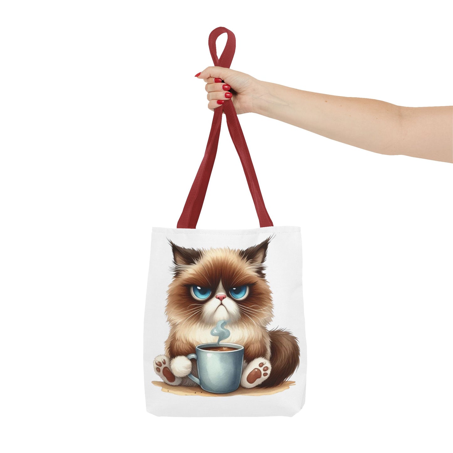 Bolsa de mano personalizada de Grumpy Cat con nombre personalizado: regalo divertido y sarcástico para amantes de los gatos. Bolsa única y práctica para uso diario. Bolsa de mano de Grumpy Cat: perfecta para amantes de los gatos y almas sarcásticas.