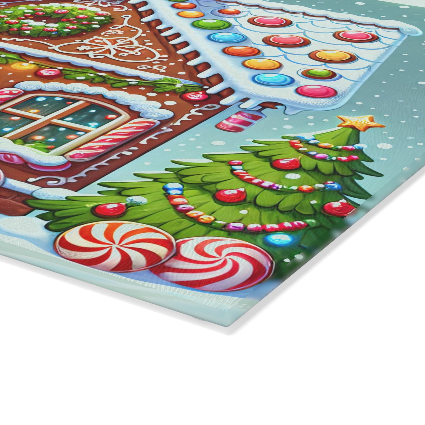 🏠 Gingerbread House Cutting Board – Sweet Holiday Charm for Your Kitchen