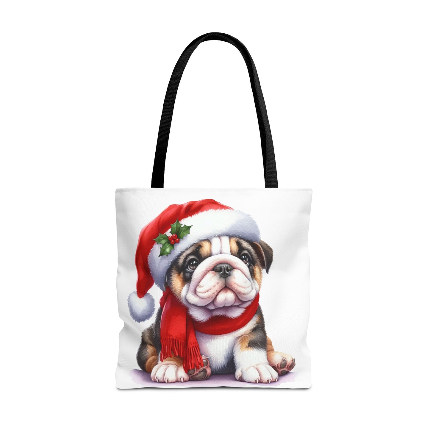 🎅 Bulldog Christmas Tote Bag – Cozy Holiday Style for Dog Lovers 🐾