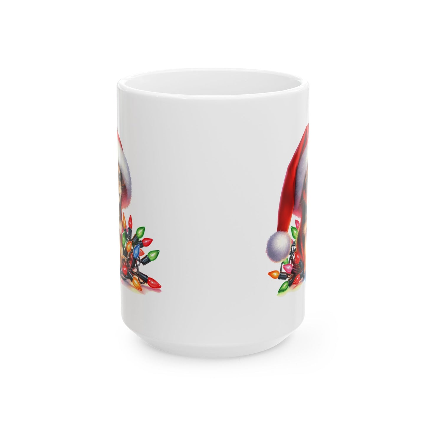 🎄 Chihuahua Christmas Lights Mug – Festive Pup Joy in Every Sip! 🐾☕