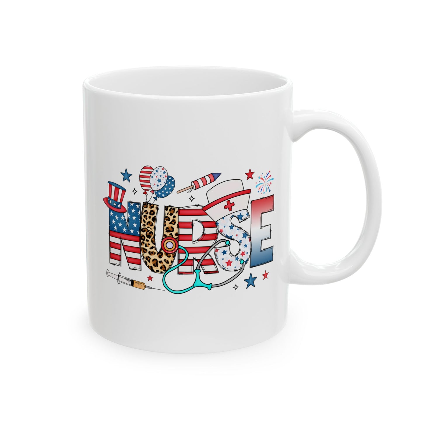 Taza de Enfermera Estadounidense de EE. UU.: ¡Un homenaje patriótico a nuestros héroes de la salud! 🩺