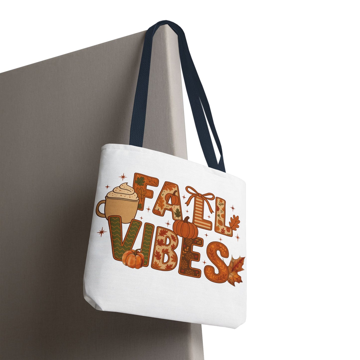 🍁 Fall Vibes Tote Bag – Cozy Comfort for Your Autumn Adventures 🎃☕
