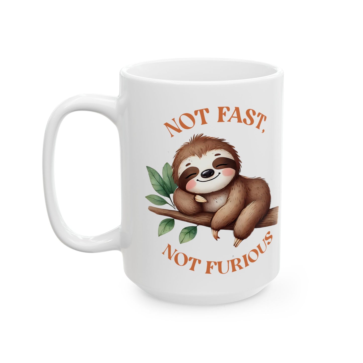 🐾 Ni rápido ni furioso: divertida taza de café con perezoso para almas relajadas 🦥