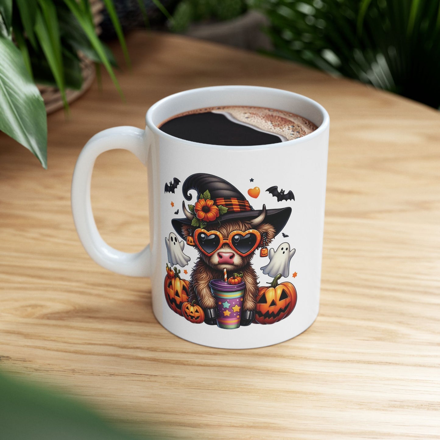 🎃 Highland Cow Halloween Mug – Spooky & Sweet Fall Sips 👻