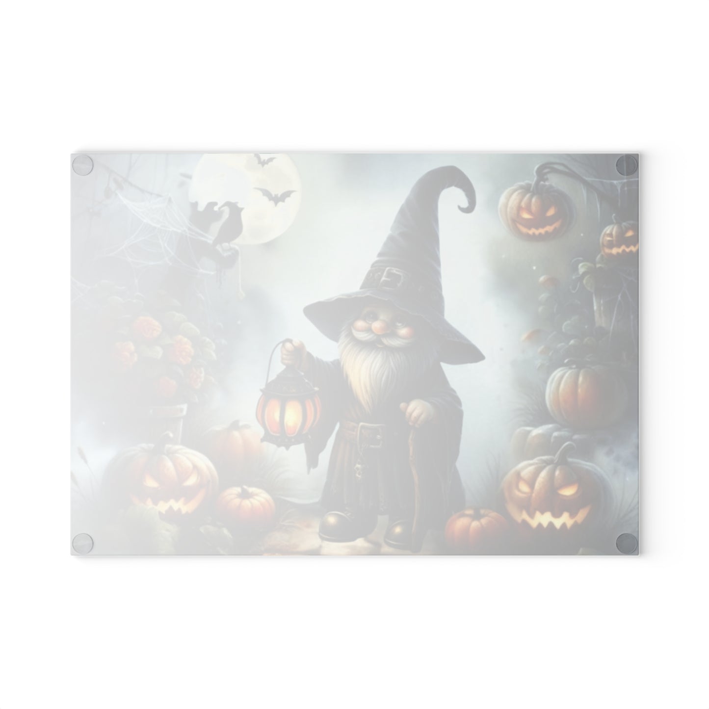 🎃🧙 Halloween Wizard Gnome Cutting Board – Spooky Gnome Charm for Your Kitchen