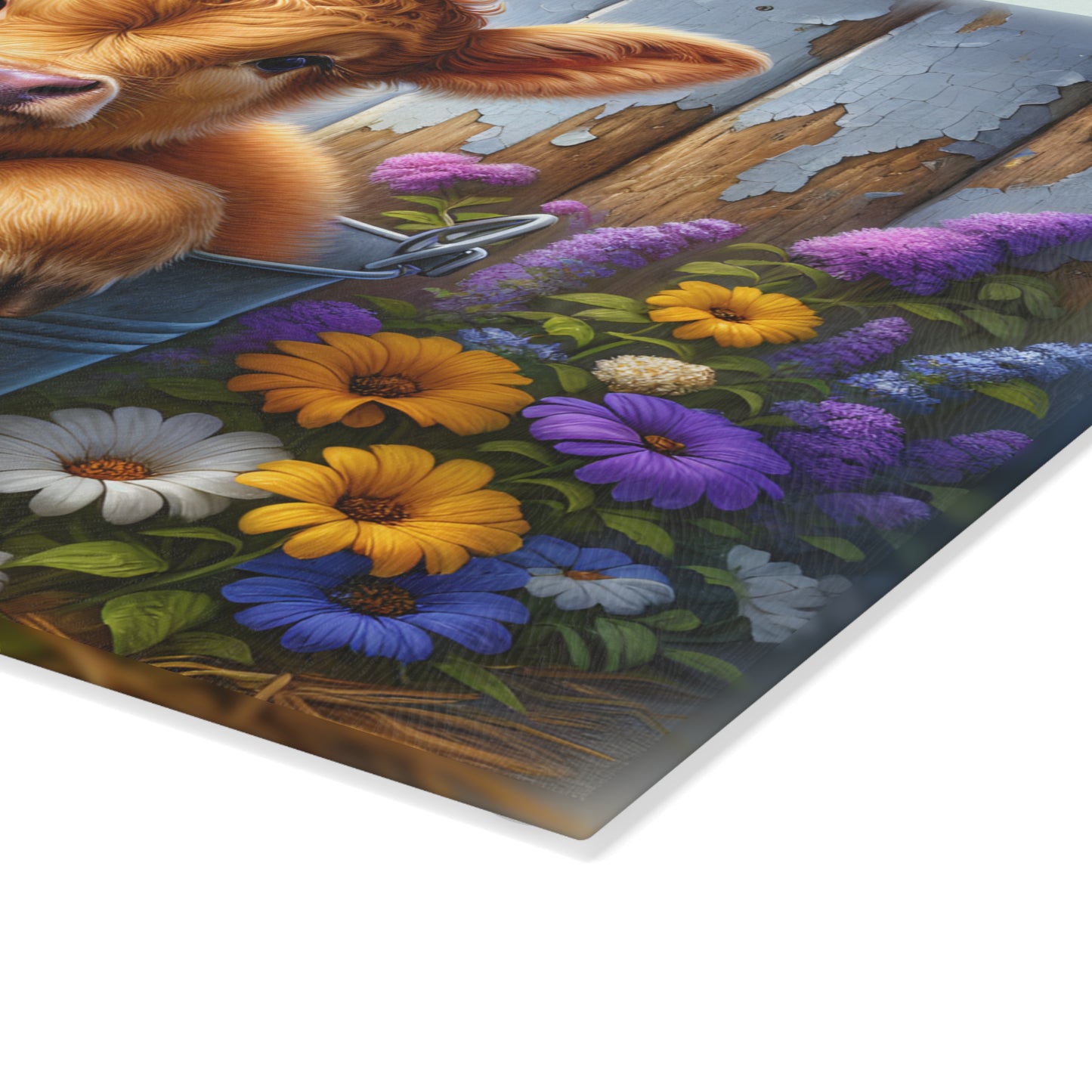 🐮 Bucket Calf Cutting Board – Sweet Farmhouse Charm in Bloom