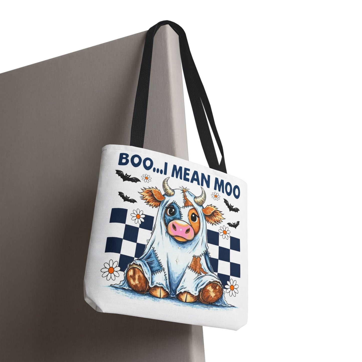 ๐ฎ Boo... I Mean Moo Cow Halloween Tote Bag โ Spooky Cute Farmhouse Fun ๐ป๐