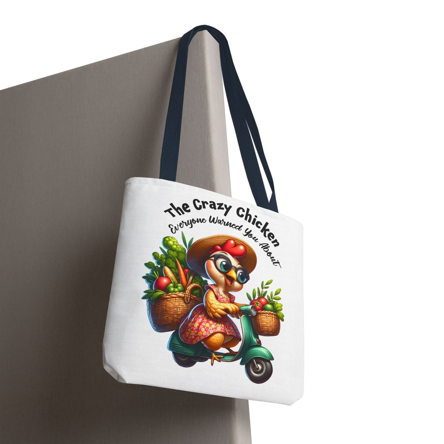 Bolsa de compras divertida con diseño de pollo: un encantador diseño de granja fresca 🐔