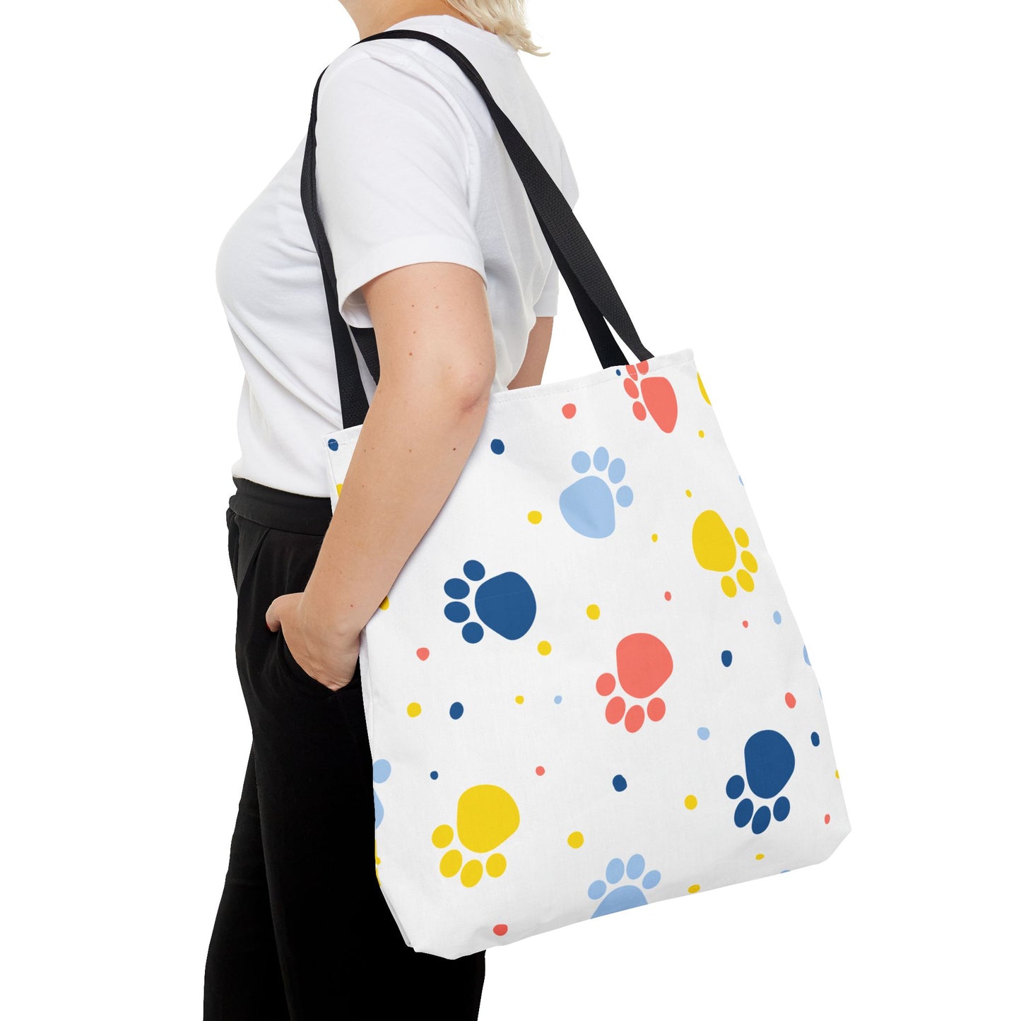 Bolsa de mano con estampado de patas | Para llevar a diario, ideal para amantes de las mascotas