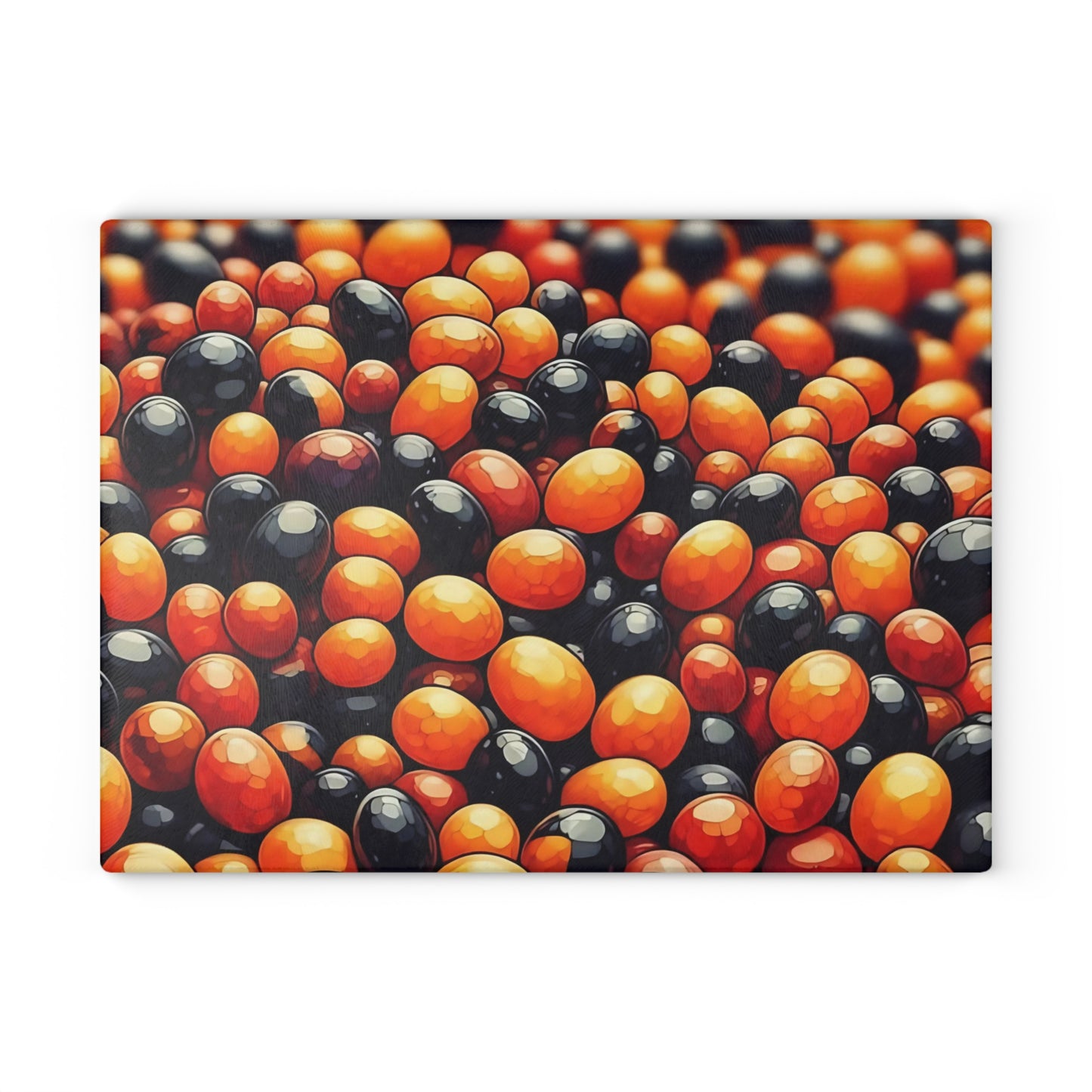 🍬🎃 Autumn Candy Burst Cutting Board – Sweet & Spooky Kitchen Vibes 🖤🧡
