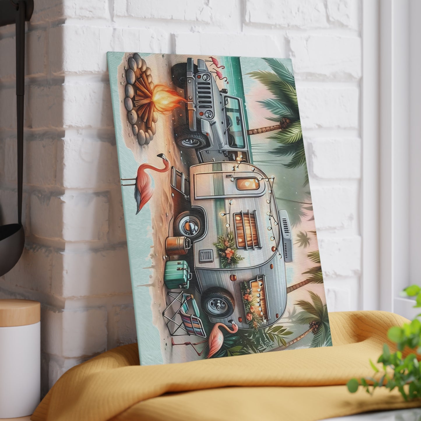 Tabla de cortar de vidrio templado para glamping en Florida
