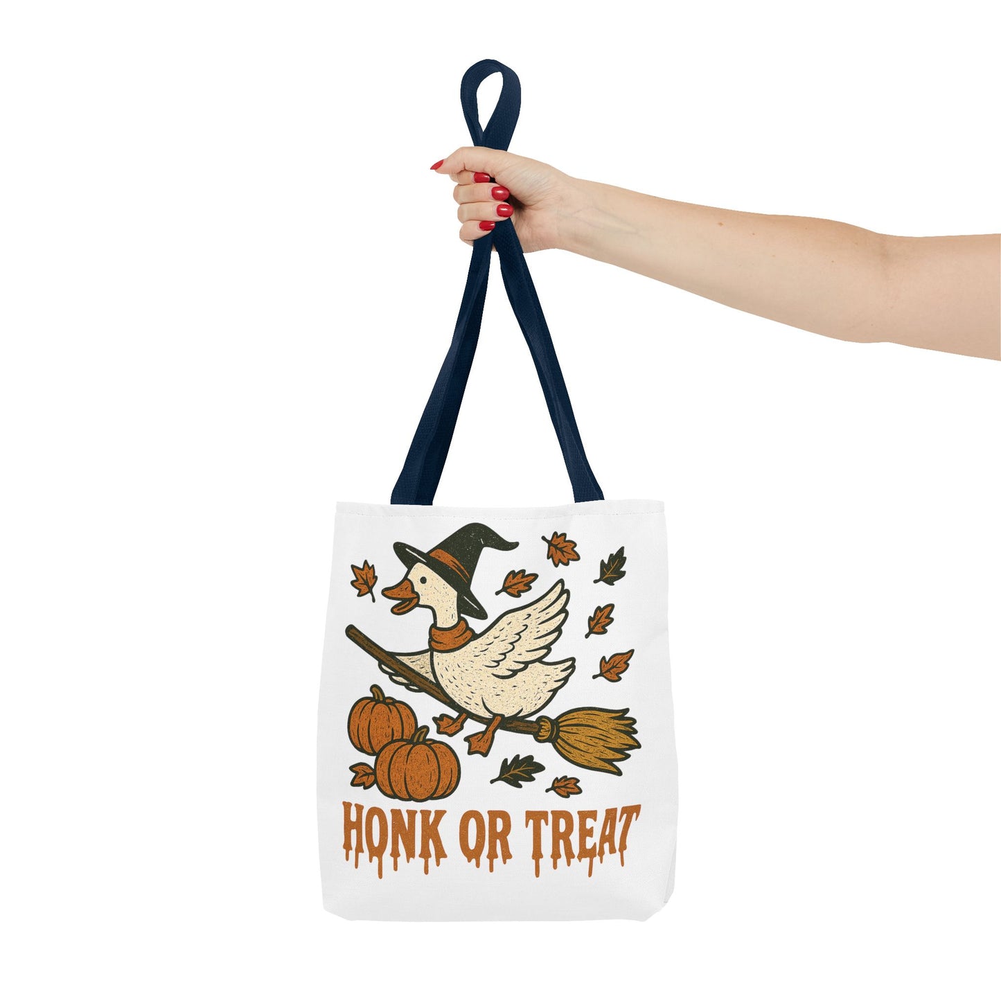 ๐ช Honk or Treat Goose Halloween Tote Bag โ Witchy Whimsy for Spooky Season ๐๐