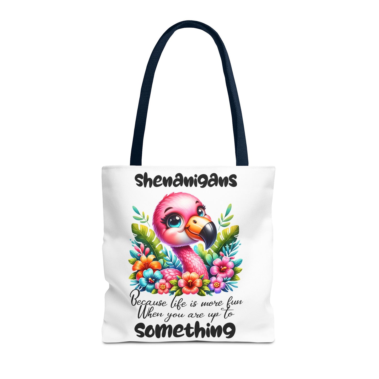 🌸 Flamingo & Floral Bliss – Bolso tote vibrante y divertido 🌺