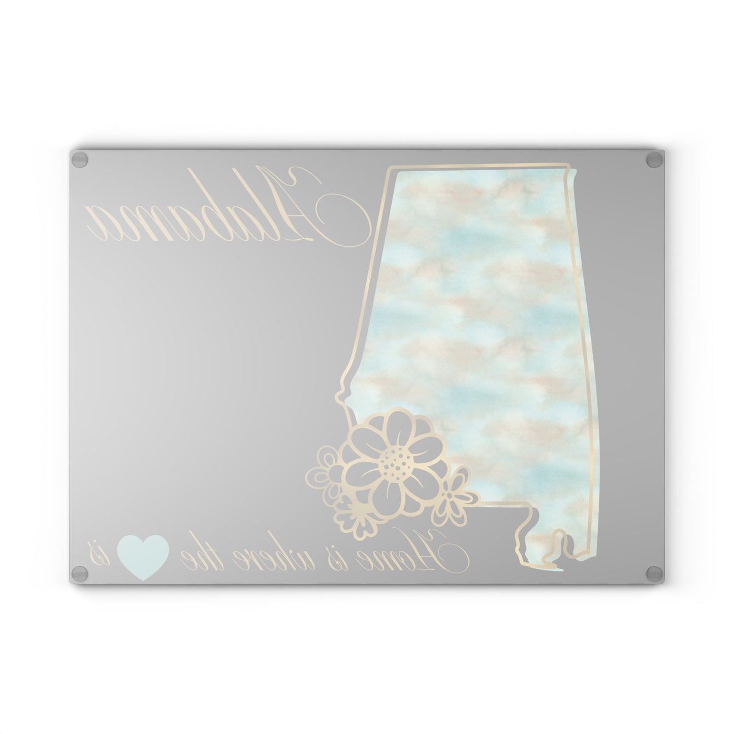 💙 Alabama State Cutting Board – Elegant Southern Charm in Every Slice